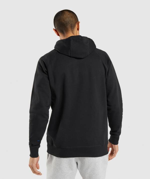 Panske Mikiny S Kapucňou Gymshark Central Čierne | WL1249357